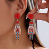 Cute Nutcracker Soldier Pendant Earrings For Women Shiny Rhinestone Imitation Pearl Elegant Earrings Christmas Year Jewelry - Image 16