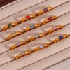 Gold Plated Shiny 12 Colors Birthstone Ring Stainless Steel Gold Plated Zircon Rings Zodiac ConstellationFor Women - Image 24