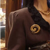 Stainless Steel Geometric Brooches For Women 2-color Simple Style Brooch Pins Gifts - Image 5