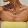 Faddish Vintage Heart Sun Moon Pendant Necklace Creative Alloy Chains Chokers Necklace Wed Bridal Jewelry - Image 7