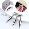 3pcs/Lot Punk Rock Stainless Steel Spike Helix Stud Earrings Devil Ear Stack Cartilage Body Piercing Jewelry Set for Men Women - Image 1
