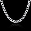 Men's 10 mm Curb Chain Necklace in Silver Tone - Image 7
