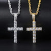 Cubic Zirconia Cross Pendant Necklace on Twisted Chain 60cm - Image 16