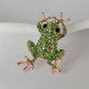 Zakol Green Crystal Frog Brooch Animal Brooches Pins For Women Dress Coat Accessories Jewelry Gift - Image 3