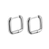 Men's Earrings Geometric Polygonal Stainless Steel Ear Buckle Ring Women Chic Earring Small Hoop Punk Party Ear Jewelry - Image 7