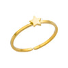 Seashell and Starfish Open Ring in 316L Stainless Steel Adjustable - Image 14