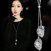 Vintage Geometric Crystal Necklace Pendant For Women Sweater Chain Long Necklace Girl Collar Jewelry - Image 5