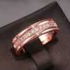 Micro Pave Cubic Zirconia Band Ring in Gold-Tone Silver-Tone and Rose Gold-Tone - Image 13