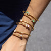 Round Zircon Cuff Bracelet For Women Gold Pvd Plated Stainless Steel Party Jewelry - Image 4