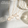 Minimalist Round Pendant Necklace for Women Stainless Steel Clavicle Necklace Long Chain Jewelry Statement Girl Gift - Image 6