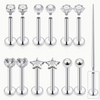 13Pcs 16G Lip Labret Medusa Rings Studs Stainless Steel Snake Bite Lip Rings Catilage Tragus Helix Daith Earrings For Women Men - Image 5