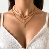 3Pcs/Set Goth Boho Pentagonal Star Crystal Leather Wax Thread Chain Necklace for Women Multilayer Choker Halloween Jewelry Gifts - Image 9
