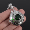 Vintage Round Big Locket Pendant Necklace for Women Men Jewelry Necklace Nice Gift - Image 1