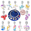 Silver 12 Zodiac Signs Fluorescent Twelve Constellations Star Sign Beads Charms fit Bracelet Neckalce Charm Pendant - Image 1