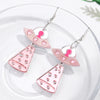 Mirrored Ufo Alien Acrylic Earrings for Women Glitter Pink Rocket Spaceship Long Drop Earring Creative Jewelry Birthday Gift - Image 8