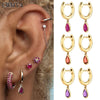 Crmya Gold Silver Filled Dangle Earrings For Women Color CZ Zircon Piercing Women's Drop Earrings Jewelry - Image 1