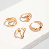 4Pcs/Set Silver Color Irregular Geometric Open Rings For Women Men Punk Metal Adjustable Knuckle Joint Ring Jewelry - Image 5