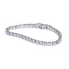 Stainless Steel Bracelet with Crystal Accents in Gold-Tone or Silver-Tone - Image 6