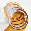 Minimalist Bracelet Bangles In Stainless Steel Gold Plated Bracelets Bangle For Women - Image 1