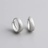 Silver Simple Wide Huggies Gothic Hoop Earrings for Women European Unisex Piercing Rock Jewelry Ear Buckles - Image 23