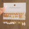 24pairs Set Faux Pearl Decor Twist Design Hoop Earrings For Women For Daily Life Heart - Image 9