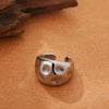 Vintage Stainless Steel Rings for Women Punk Chunky Irregular Smooth Adjustable Open Ring Jewelry Weddings Gifts - Image 44