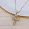 Men Women Hip Hop Zircon Cross Shiny Pendant Stainless Steel Necklace Charm Bling Necklaces Jewelry Gifts - Image 9