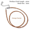 Female 2mm Faceted Beaded Necklace Stone Agat Crystal Tiger Eye Quartzs Choker Mini Simple Jewelry for Women Jewelry - Image 22