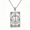 12 Constellations Tarot Card Pendant Necklace Stainless Steel Rectangle Horoscope Zodiac Sign Chain Jewelry Gift For Men Women - Image 14