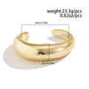 Exaggerated Irregular Cuff Bracelets for Women Punk Gold Silver Color Glossy Opening Plastic Bangle Female Jewelry - Image 6