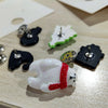 3/4pcs/set Christmas Badge Brooches Santa Claus Tree Bell Elk Snowflake Enamel Brooch Pins For Women Men Year Gift - Image 5