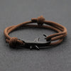 Noter Shark Bracelet Unisex Double Layer Adjustable 3mm Cord Chain Braclet Beach Jewelry Accessories Surfer Braslet - Image 9