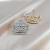 Metal Alloy Zircon Crown Brooch Lapel Suit Shirt Collar Pins Rhinestones Royal Pearl Brooches for Women Accessories Jew - Image 1