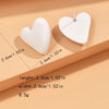 Koean Candy Color Acrylic Love Eardrop Simple Design Geometric Heart Party Jewelry Earrings Ear Studs All-match EarStuds - Image 6