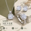 With Gra Ceritificate Jewellry Earrings Necklace Rings Silver Sparkling Diamond D Vvs Gifts - Image 1
