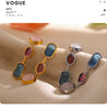 Geometric Drop Earrings with Stainless Steel Posts in Gold-Tone or Silver-Tone - Image 17