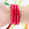 3Pcs Bohemain Acrylic Bamboo Stackable Bracelets Set for Women Marble Color Stretchy Resin Tube Beads Bracelet Bangles Jewelry - Image 9
