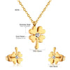 Chic Elegant Heart Indian Jewelry Sets Women Wedding Crown Steel Necklace And Earrings Bulk - Image 34