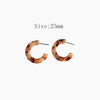21 Colors Acetate Earrings For Women Green Wedding Prom Acetic Acid Hoop Earrings Jewelry Accessories Gift - Image 19