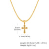 Hip Hop Cross Necklace for Men Women,50/55/60cm Stainless Steel Chic Cross Pendant,Christian Classic Jewelry Gifts - Image 9