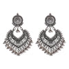 Boho Gold Color Heart Shape Carved Flower Dangle Earrings for Women Indian Jhumka Earrings Retro Pink Beads Tassel Jewelry - Image 12