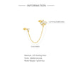 1PC Silver Crown Chain Tassel Zircon Drop Earrings For Women Gold Minimalism Earrings Jewelry Gift - Image 3