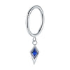 1Pc Titanium Zircon Star Pendant Earrings for Women Hinged Segment Hoop Ring Drop Earring Piercing Body Jewelry 16G - Image 8