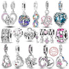 Charms Beads Silver Tree of Life Peach Heart Sweet Love Charms Fit Pendants Bracelets Necklaces Women Jewelry Gift - Image 1