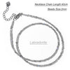 2mm Stone Bead Choker Necklace 40cm - Image 31