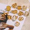 Sculptural Adjustable Ring in Multiple Gold-Tone Designs - Image 4