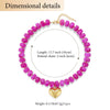 Colorful Acrylic Bead Choker Necklace with Heart Pendant - Image 12