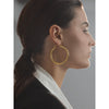 Minimalistic Big Sleek Metal Round Hollow Hoop Earrings Anti Allergic 316L Stainless Steel Simple Ear Jewelry - Image 2