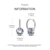 Silver Earrings Women Starlight Crystal Circle Snake Bone Drop Earring For Anniversary Wedding Jewelry Gifts - Image 4