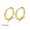 Carlidana Chic Simple Hoop Earrings Simple Women Earrings Stainless Steel Gold Plated Twisted Circle Huggies Earring - Image 7